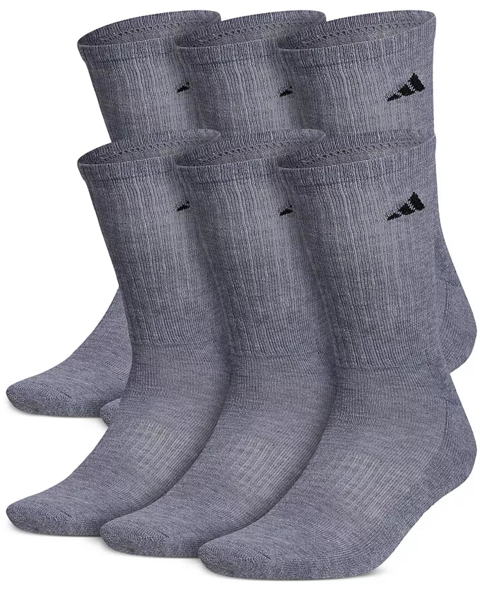 Men'S Cushioned Athletic 6-Pack Crew Socks