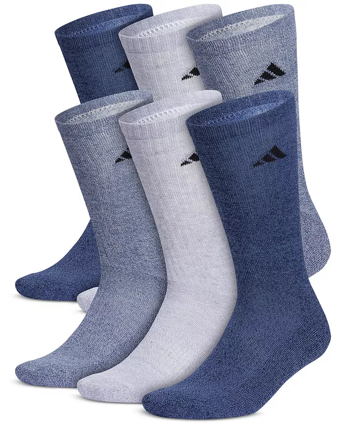 Men'S Cushioned Athletic 6-Pack Crew Socks