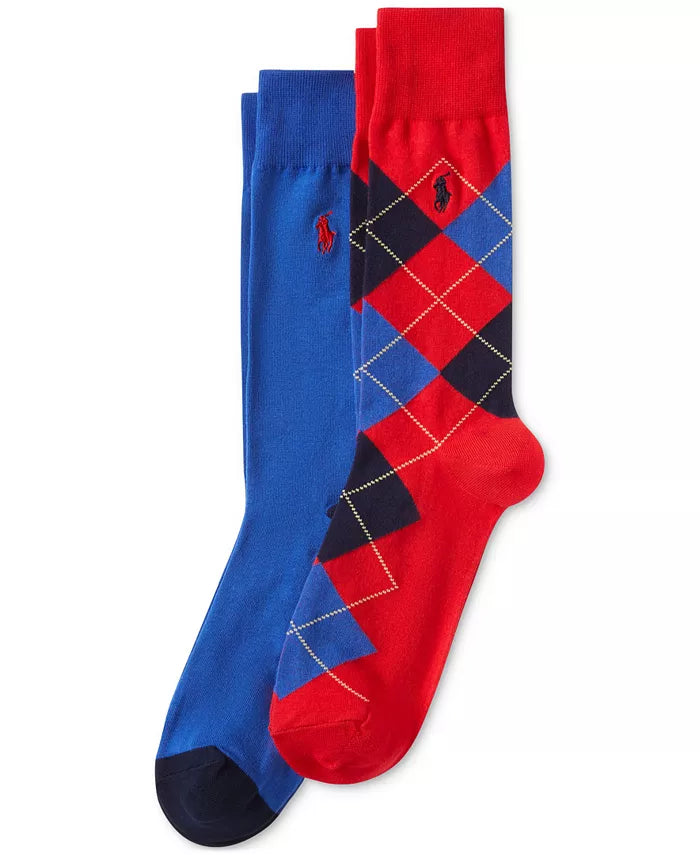 Men'S Argyle Slack Socks, 2-Pack