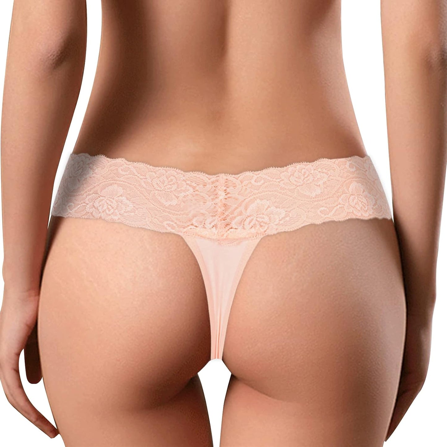 20 Pack Womens Lace Thongs Underwear Seamless T Back Low Waist See through Panties