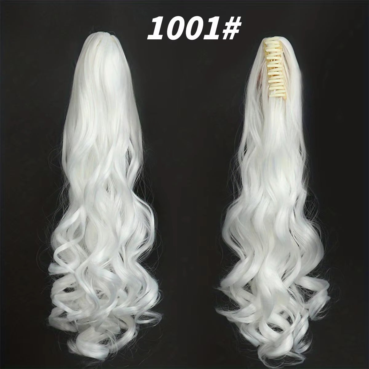Synthetic "22"Easy-Clip Curly Ponytail Extension Transform Your Look with Instant Volume Amp Glam for Stylish Caucasian Women