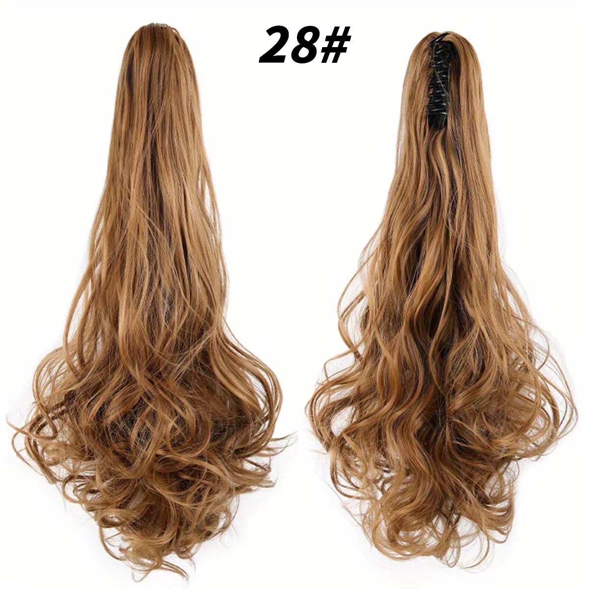 Synthetic "22"Easy-Clip Curly Ponytail Extension Transform Your Look with Instant Volume Amp Glam for Stylish Caucasian Women