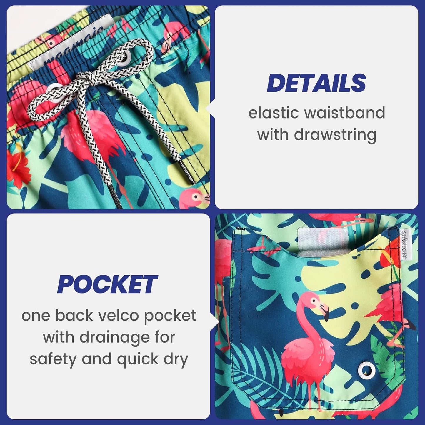 Mens Slim Fit Swim Shorts Swim Trunks 7 Inch Quick Dry Mens Bathing Suits with Mesh Lining