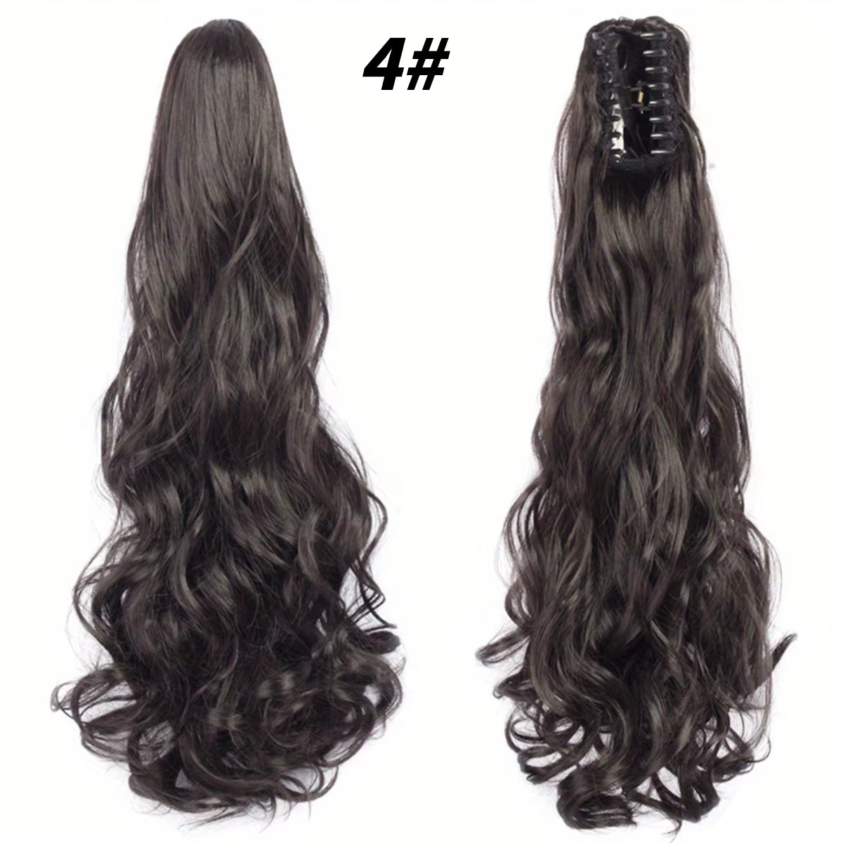 Synthetic "22"Easy-Clip Curly Ponytail Extension Transform Your Look with Instant Volume Amp Glam for Stylish Caucasian Women
