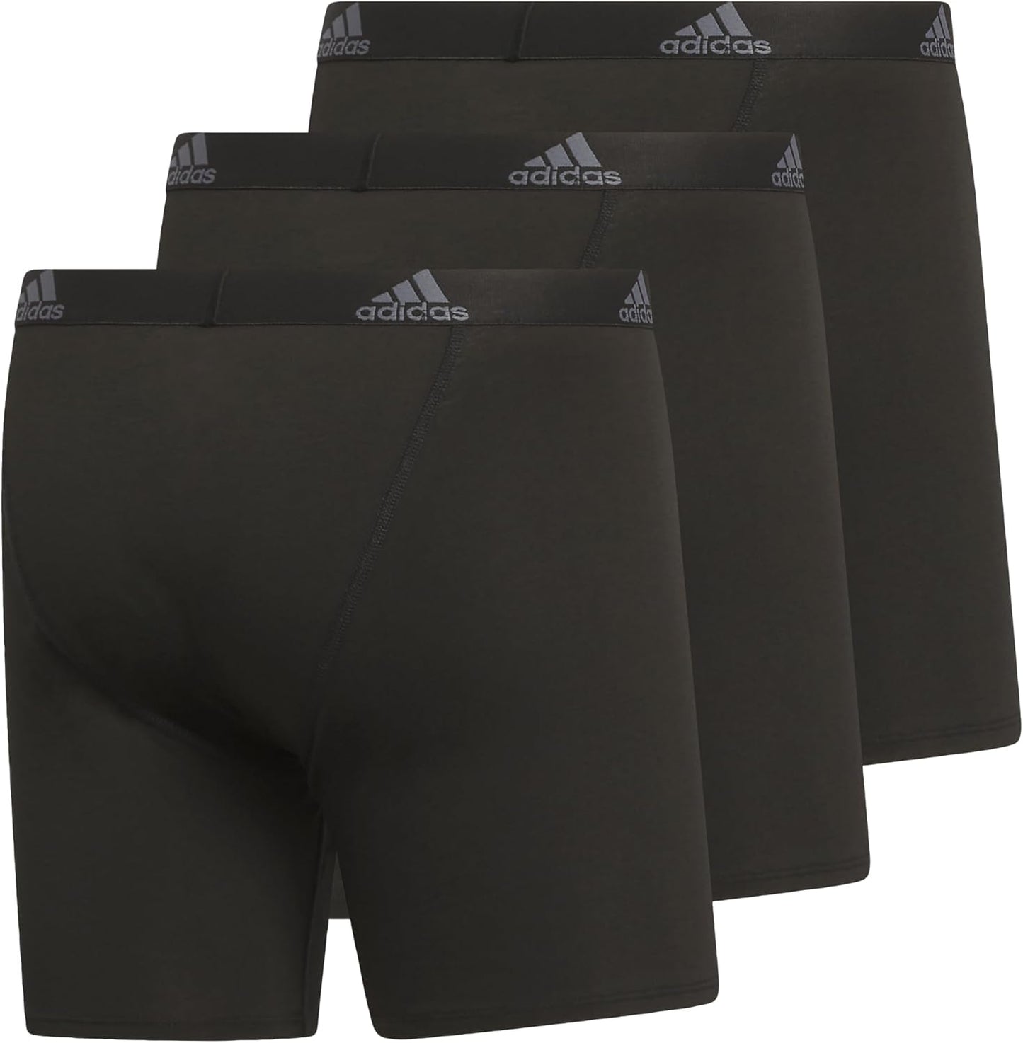 Men'S Performance Stretch Cotton Boxer Brief Underwear (3-Pack) Designed for Active Comfort and All Day Wear