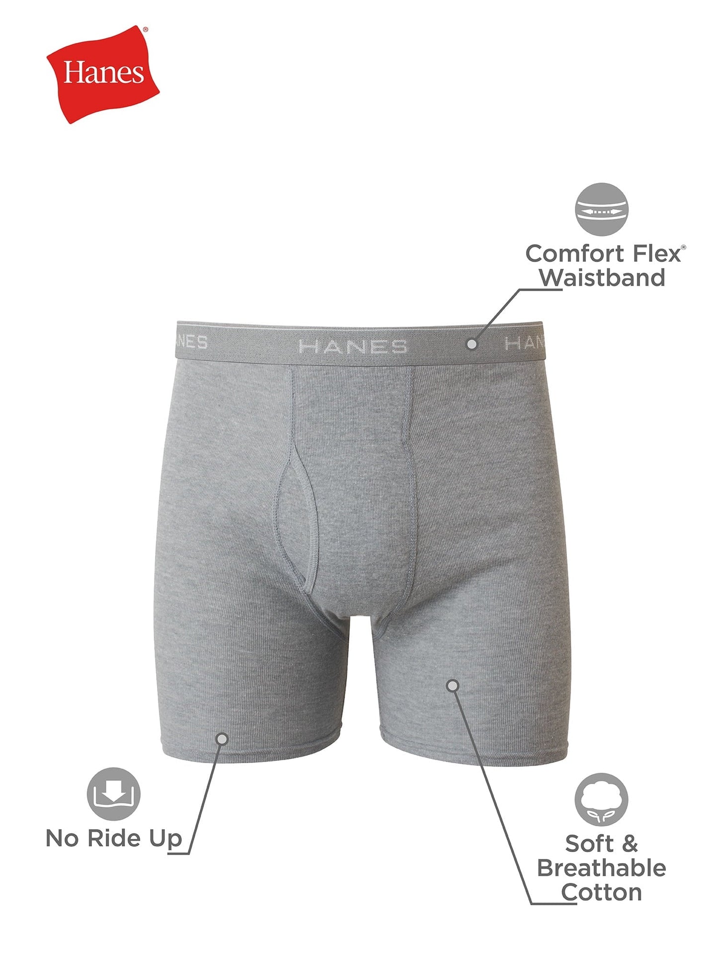 Men'S Super Value Pack Assorted Boxer Briefs, 10 Pack