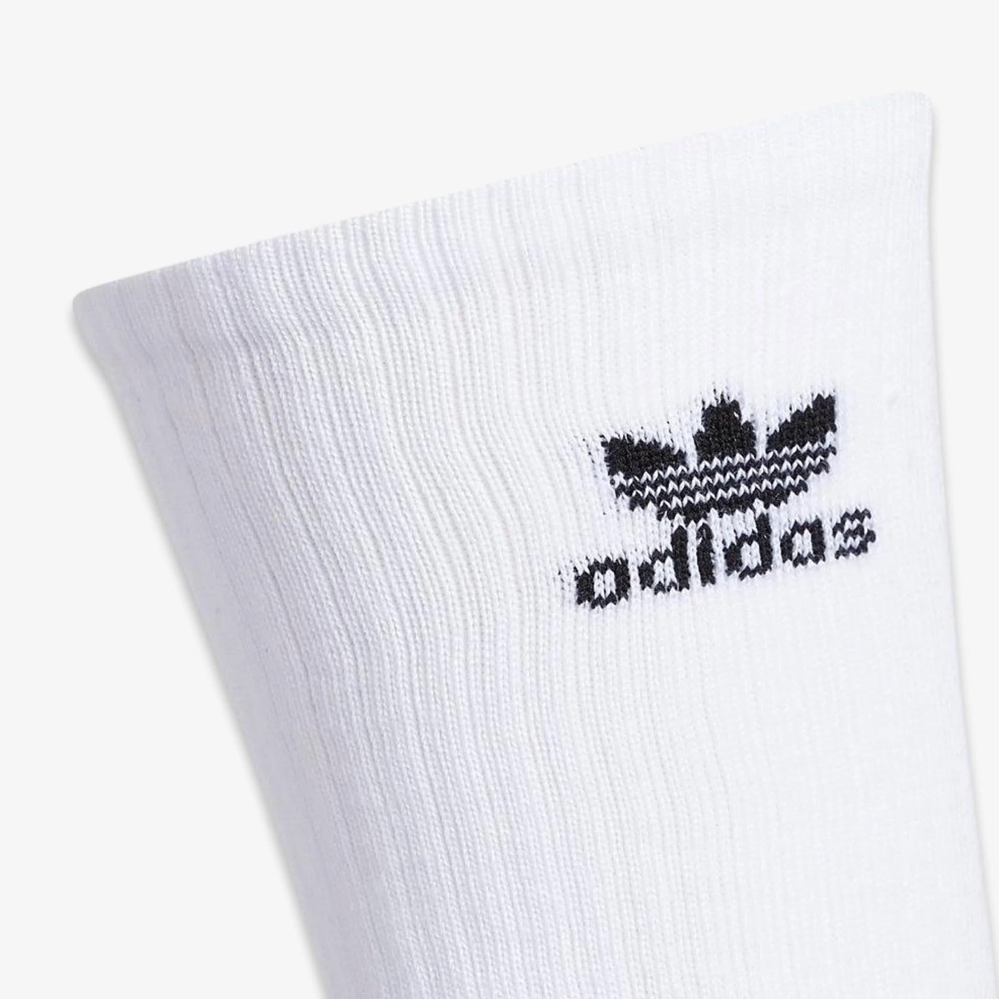 Originals Men'S Trefoil Crew Socks (6-Pair), White/Black Black/White, Large, (Shoe Size 6-12)