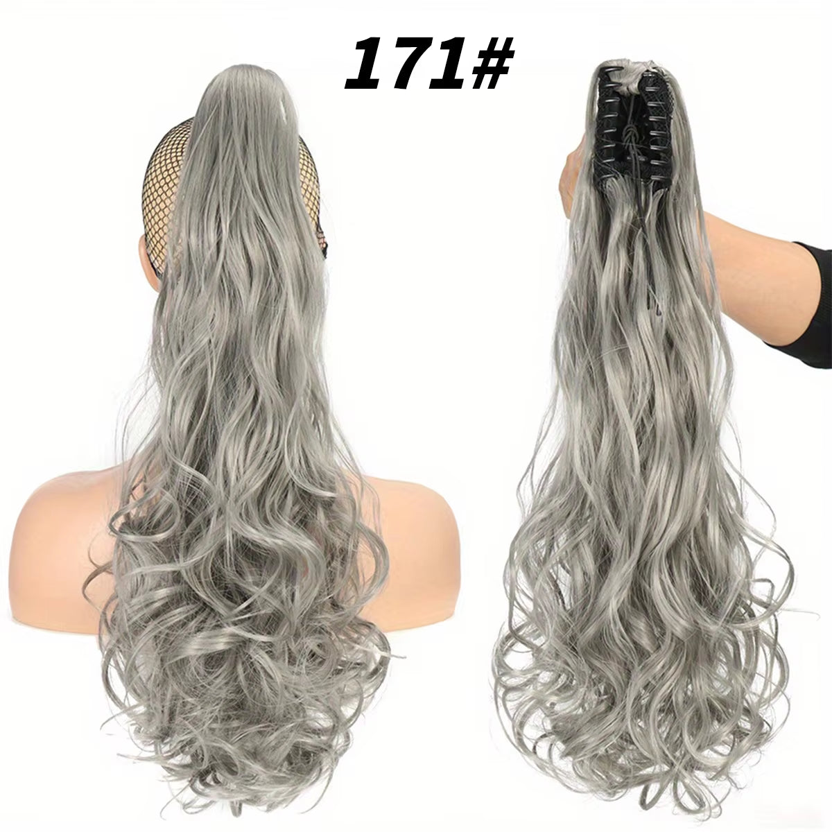 Synthetic "22"Easy-Clip Curly Ponytail Extension Transform Your Look with Instant Volume Amp Glam for Stylish Caucasian Women