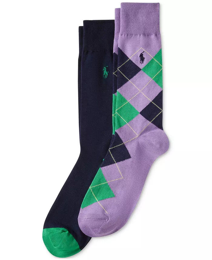 Men'S Argyle Slack Socks, 2-Pack