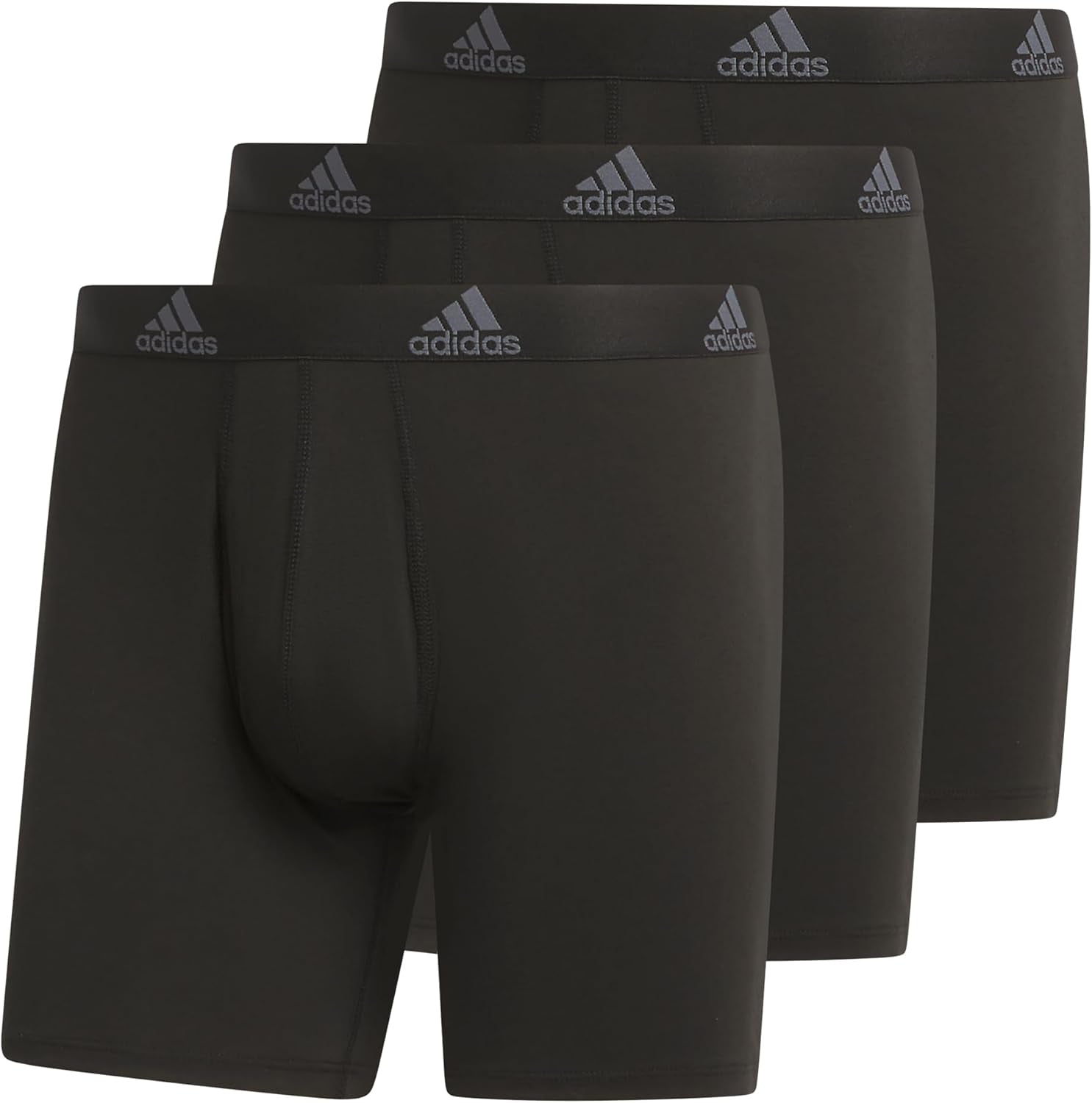 Men'S Performance Stretch Cotton Boxer Brief Underwear (3-Pack) Designed for Active Comfort and All Day Wear