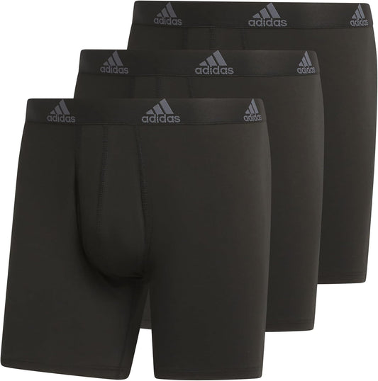 Men'S Performance Stretch Cotton Boxer Brief Underwear (3-Pack) Designed for Active Comfort and All Day Wear