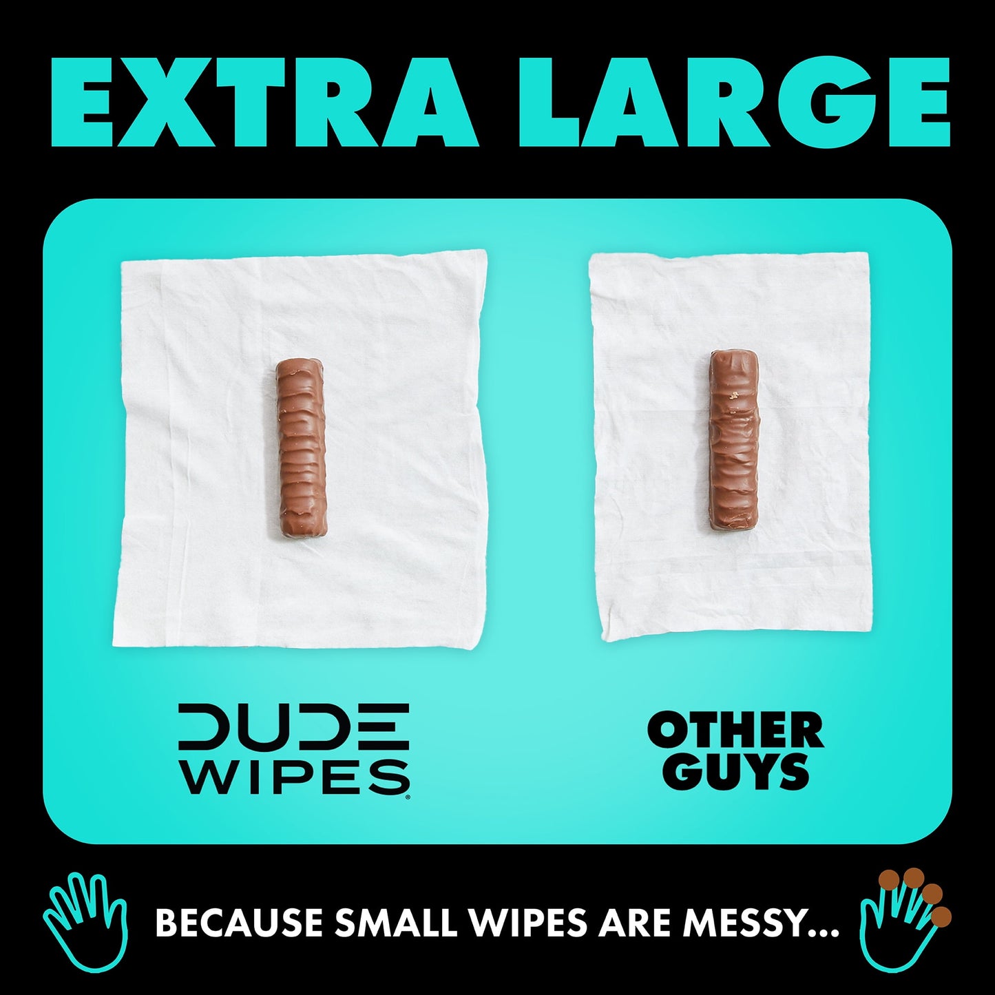 Wipes Flushable Wipes, XL Wet Wipes for at Home Use, Mint Chill, 48 Count, 5 Pack
