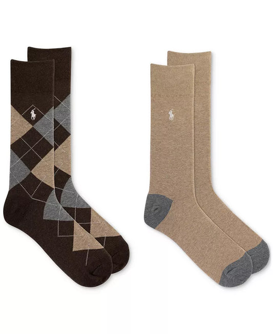Men'S Argyle Slack Socks, 2-Pack