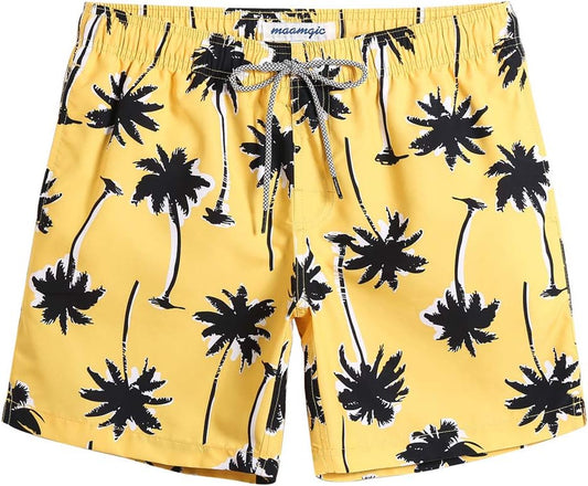 Mens Slim Fit Swim Shorts Swim Trunks 7 Inch Quick Dry Mens Bathing Suits with Mesh Lining